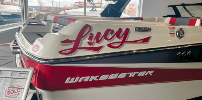 "Lucy" Boat Vinyl Decal