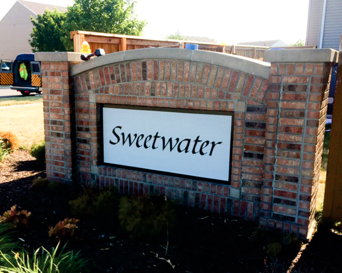 Sweetwater Sandblasted Sign