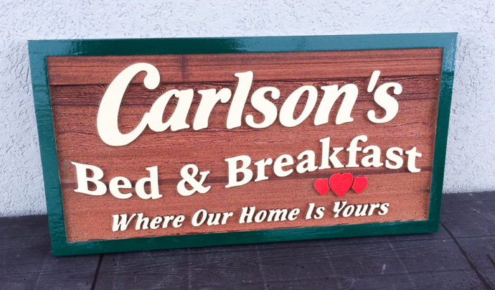 Carlson's Sandblasted Sign