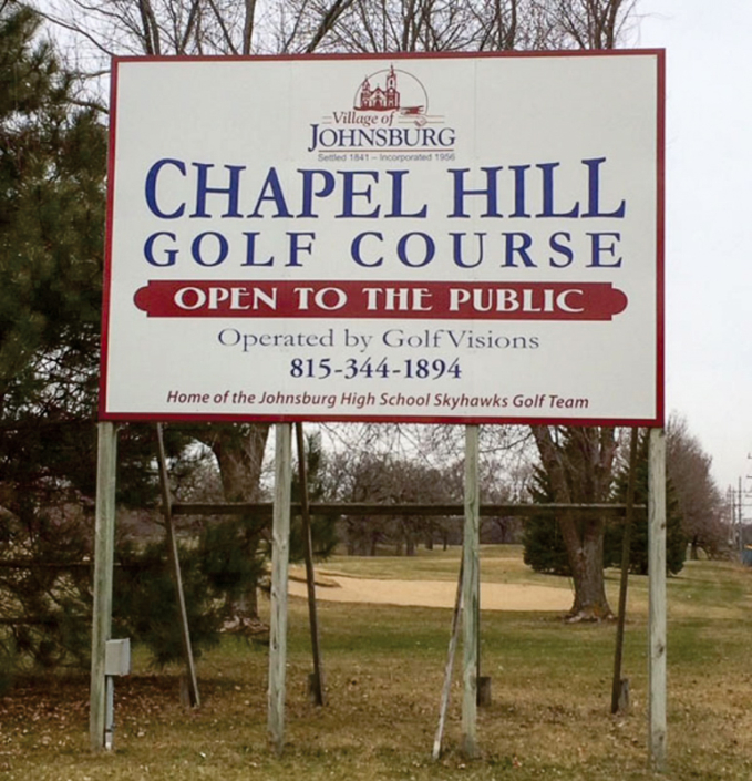 Chapel Hill Golf Course Sign